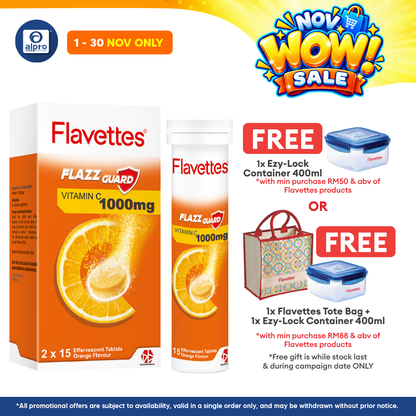 Flavettes Flazz Guard Effervescent Orange 30s | Boost Immune System