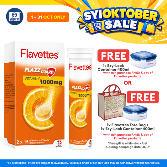 Flavettes Flazz Guard Effervescent Orange 30s | Boost Immune System