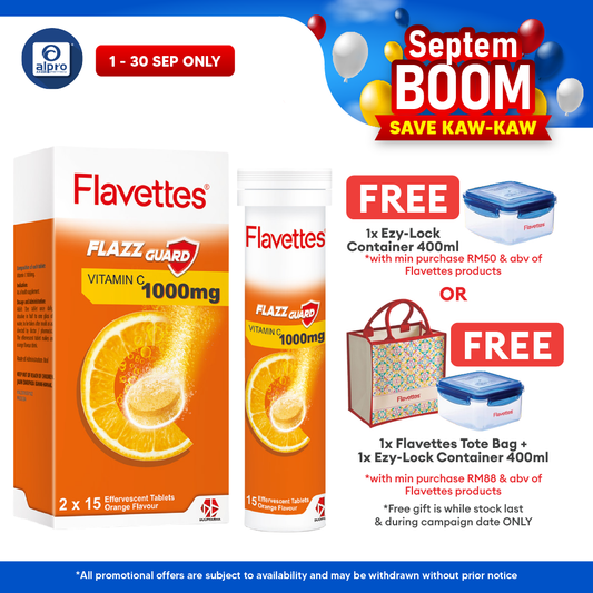Flavettes Flazz Guard Effervescent Orange 30s | Boost Immune System Flavettes
