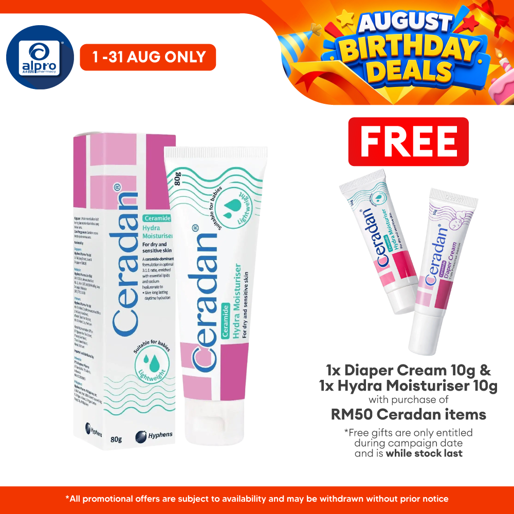 Ceradan Hydra Cream 80g | Hydrating Moisturizer Ceradan