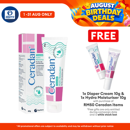 Ceradan Hydra Cream 80g | Hydrating Moisturizer Ceradan