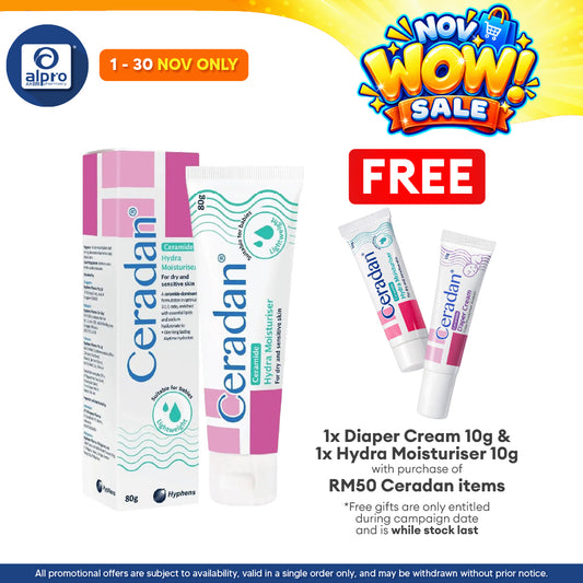 Ceradan Hydra Cream 80g | Hydrating Moisturizer
