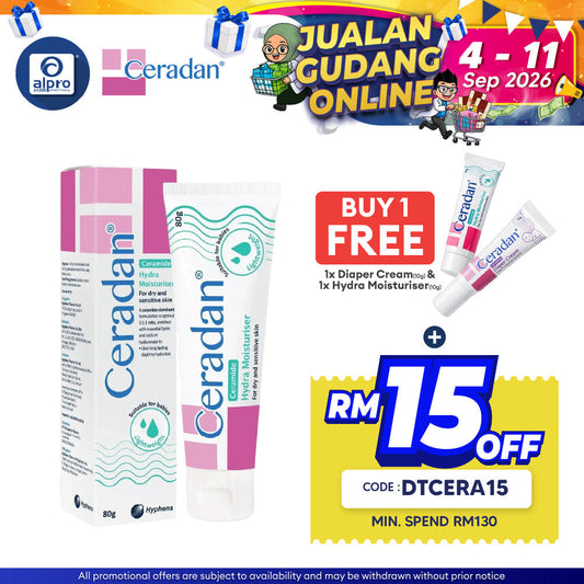 Ceradan Hydra Cream 80g | Hydrating Moisturizer Ceradan