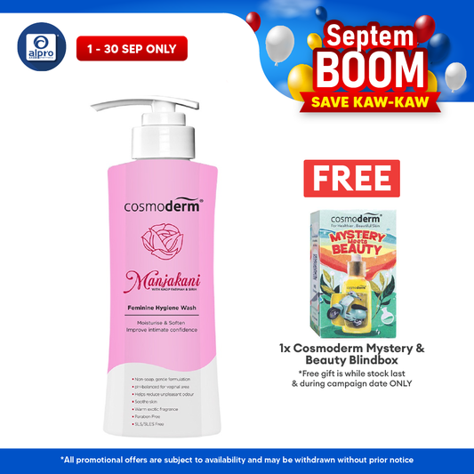 Cosmoderm Manjakani Hygiene Wash 375ml Cosmoderm