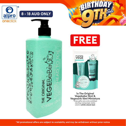 The Original Vegebebe Head To Toe 650ml | Baby Shower The Original Vege