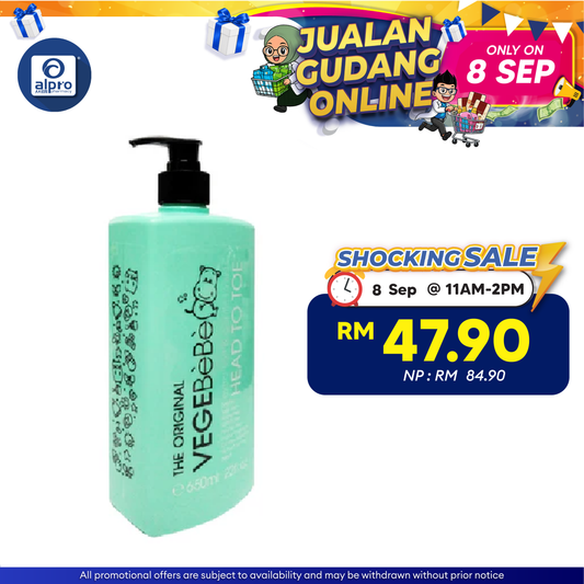 The Original Vegebebe Head To Toe 650ml | Baby Shower The Original Vege