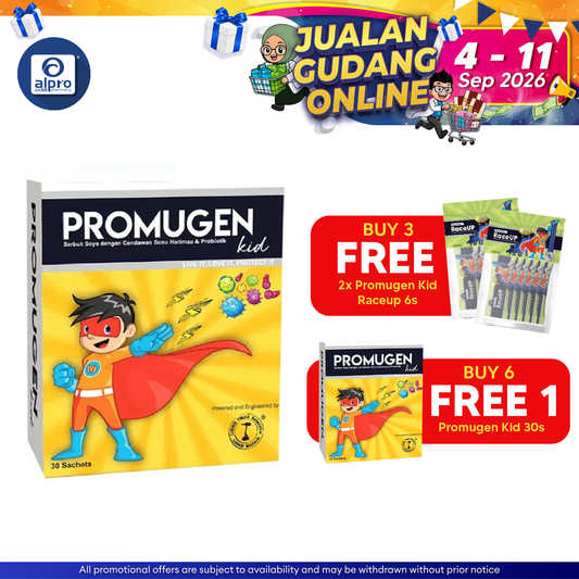 Promugen Kid 2g 30s | With Probiotics & Soy Powder with Tiger Milk Mushroom Promugen