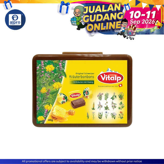 Vitalp Original Herbal Drops With Honey 40g Vitalp