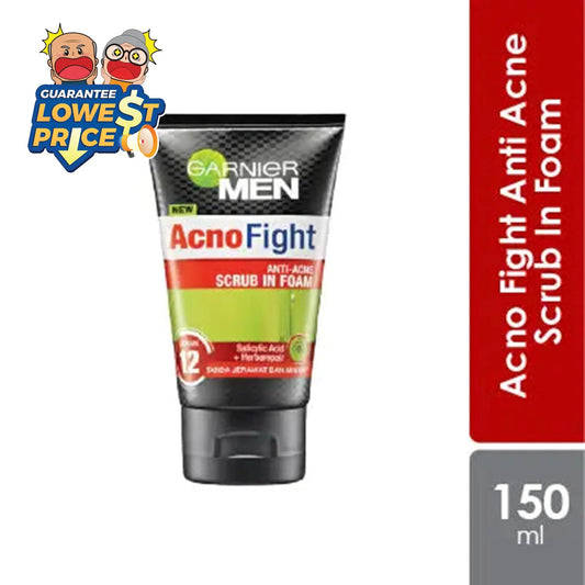 Garnier Men Acno Fight Anti Acne Scrub In Foam 150ml Garnier