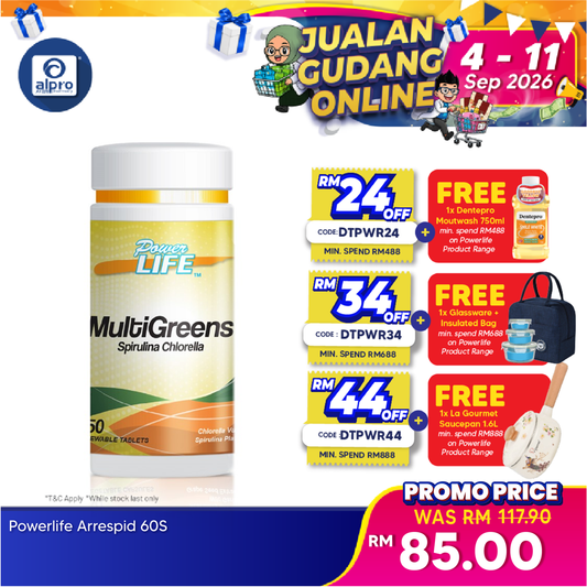 Powerlife Multi Greens 150s | General Health Maintainence Powerlife