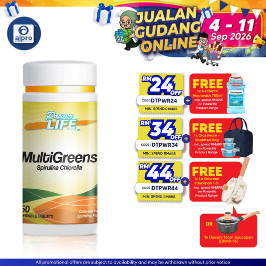 Powerlife Multi Greens 150s | General Health Maintainence Powerlife