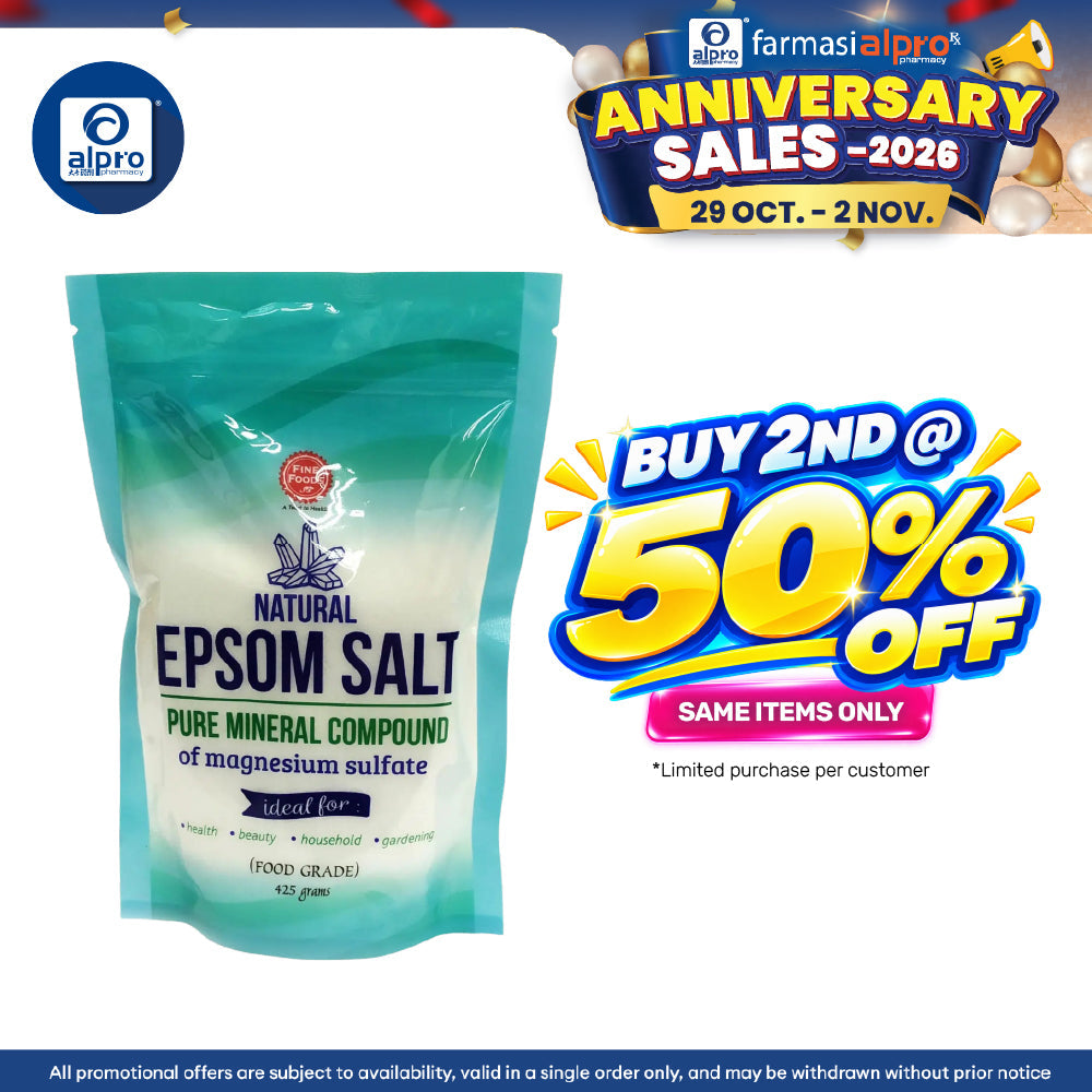 Fine Foods Epsom Salt 425g | Muscle Relaxation