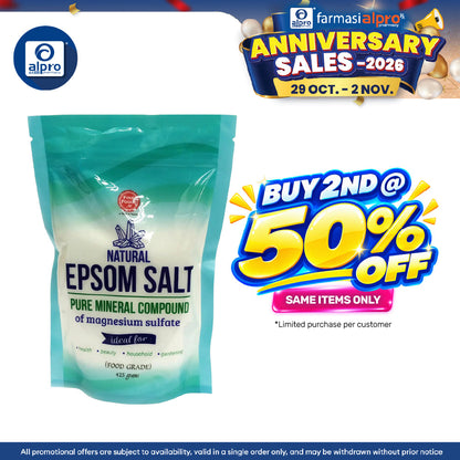 Fine Foods Epsom Salt 425g | Muscle Relaxation