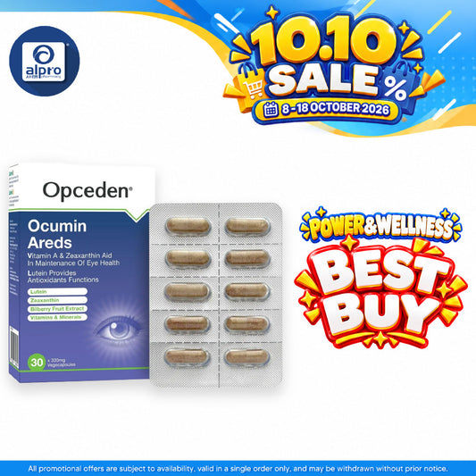 Opceden Ocumin Areds 330mg 30s | Helps Reduce Risk Of Eye Disorders