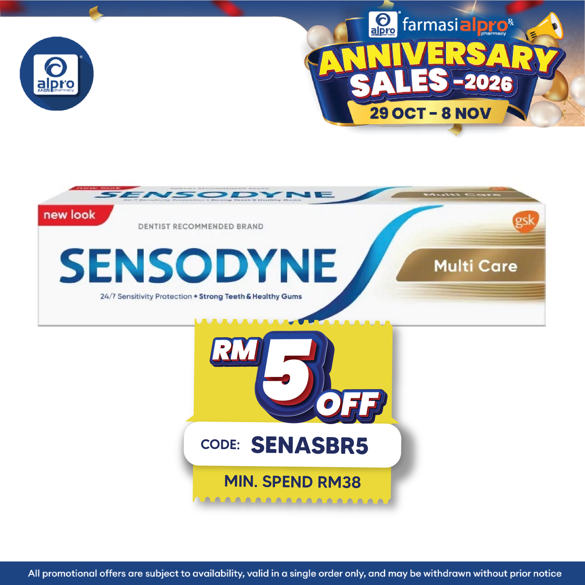 Sensodyne Multi Care 100g | Protect Against Tooth Decay