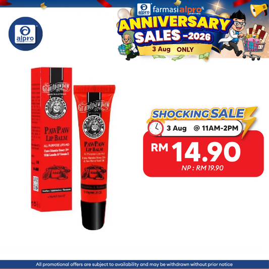 Grand Paw Paw Manuka 20+ Lip Balm 10g | Soothes Dry Chapped Cracked Lips Grand Paw Paw
