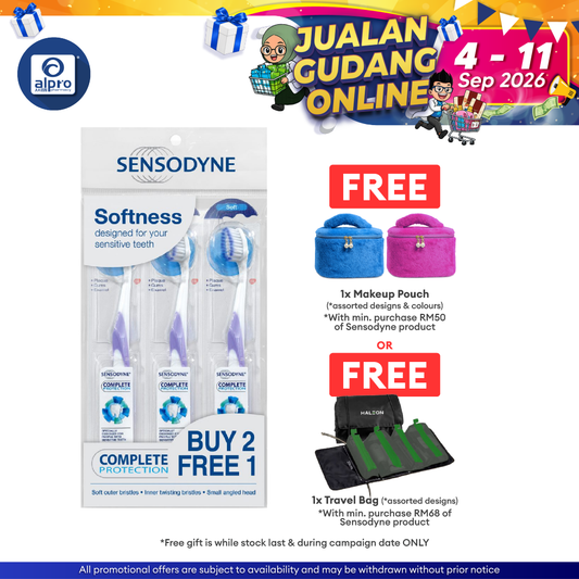 Sensodyne Complete Protection Toothbrush Soft 3s | Suitable For Sensitivity Tooth Sensodyne