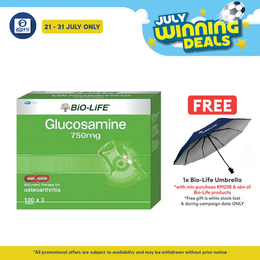 Bio-life Glucosamine 750mg 3x100s | Joint Health Bio-life