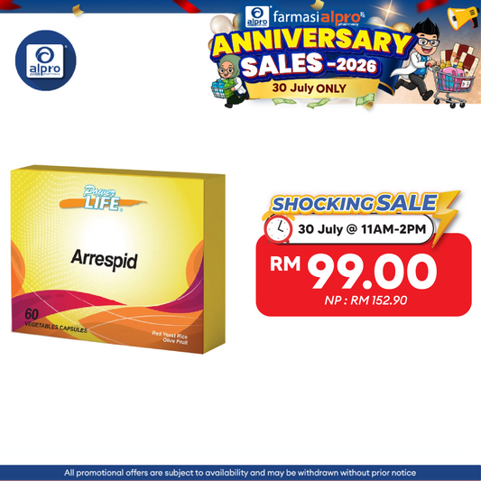 Powerlife Arrespid 60s | For General Health Maintainence Powerlife