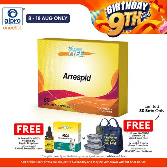 Powerlife Arrespid 60s | For General Health Maintainence Powerlife