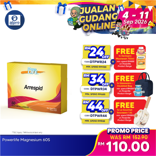 Powerlife Arrespid 60s | For General Health Maintainence Kinohimitsu