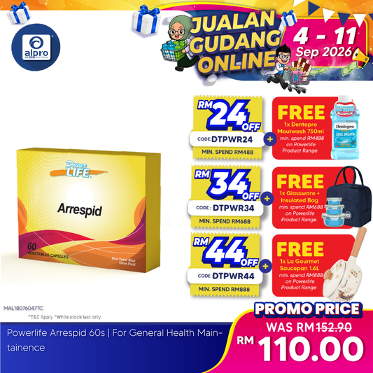 Powerlife Arrespid 60s | For General Health Maintainence Kinohimitsu