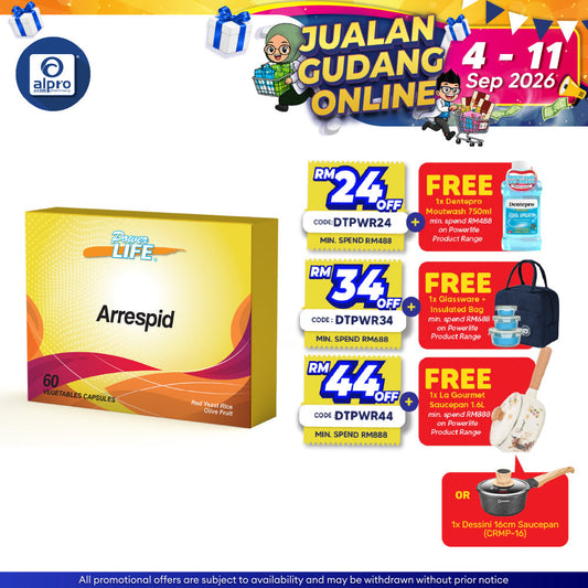 Powerlife Arrespid 60s | For General Health Maintainence Powerlife