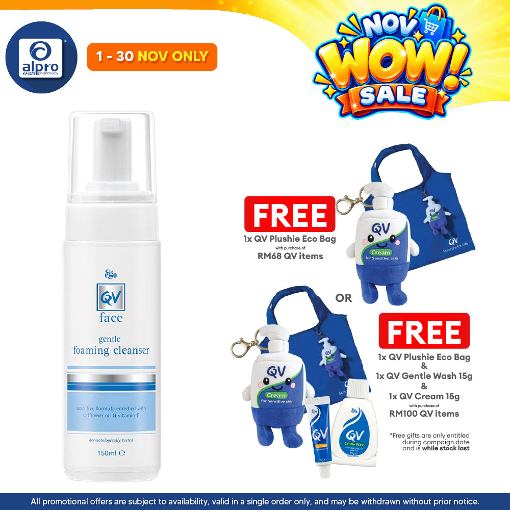 Ego QV Face Gentle Foaming Cleanser 150ml | Moisturize the Skin