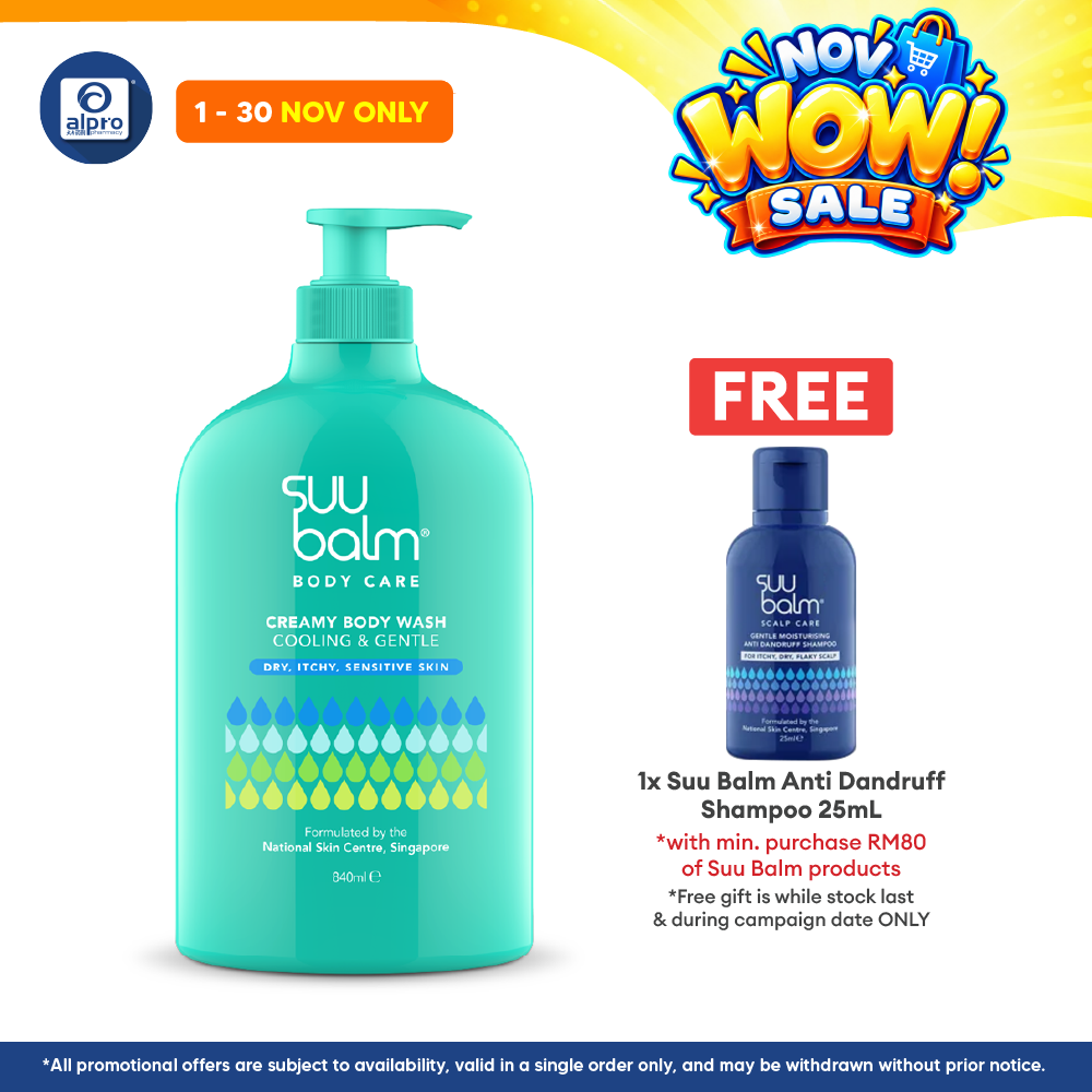 Suu Balm Cooling & Moisturizing Cream Body Wash 840ml