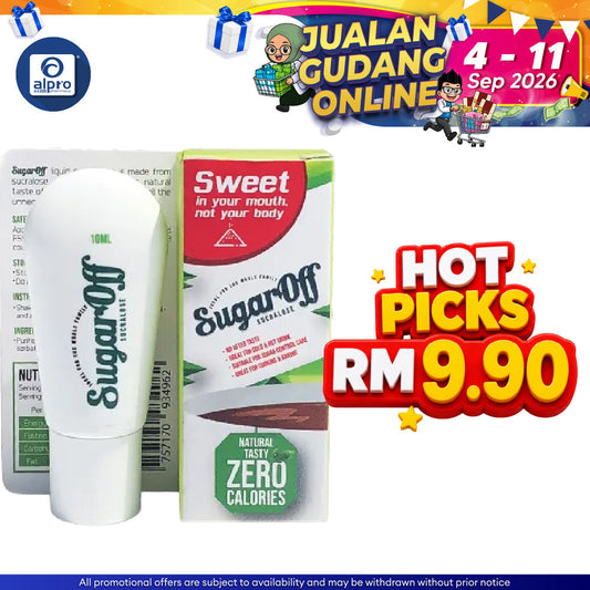 Sugaroff Sucralose Drop 10ml | Naturally-Derived Sweetener SUGAROFF