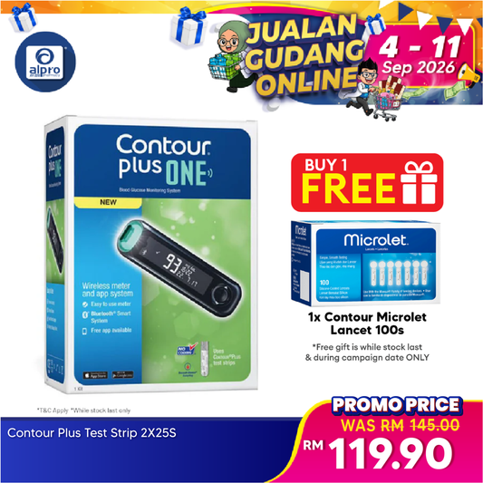 Contour Plus One Meter Starter Pack With Test Strip 25s Contour