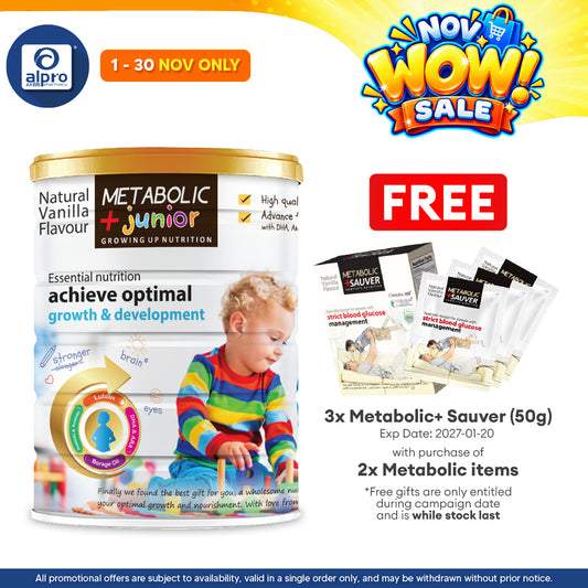 Metabolic+ Junior Children's Growing Up Nutrition 350g | For Children Age 1 Year Old & Above