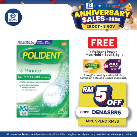Polident Daily Cleanser For Dentures 3 Minute 36s (Promo) | Remove Plaque and Stain