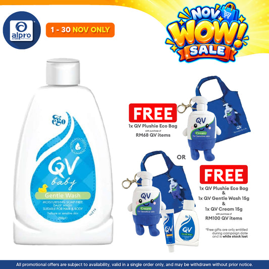 Ego QV Baby Gentle Wash 250g | Suitable for Hair & Body