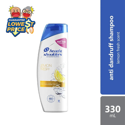Head & Shoulders Anti-Dandruff Shampoo Lemon Fresh 330ml | Remove Oil Leave Fresh Scent Head & Shoulder