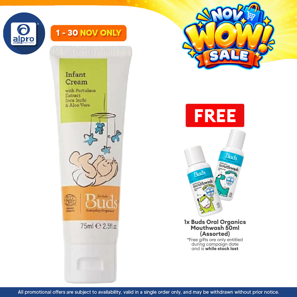 Buds Infant Cream 75ml | Promotes Skin Regeneration