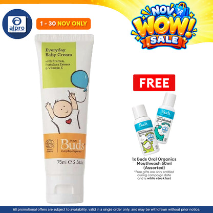 Buds Everyday Baby Cream 75ml | Promotes Soft and Healthy Skin