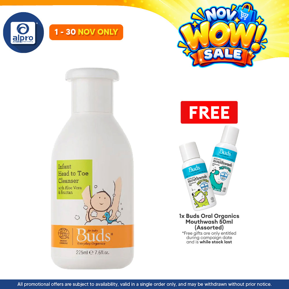 Buds Infant Head to Toe Cleanser 225ML