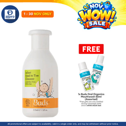 Buds Infant Head to Toe Cleanser 225ML