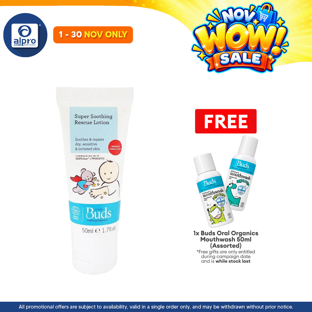 Buds Super Soothing Rescue Lotion 50ml | Treats Irritated Skin