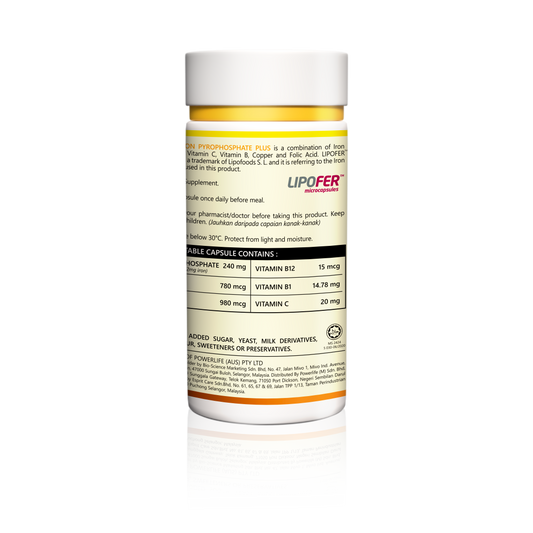 Powerlife Iron Pyrophosphate Plus 60s | Good Iron Absorption Powerlife