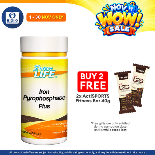 Powerlife Iron Pyrophosphate Plus 60s | Good Iron Absorption