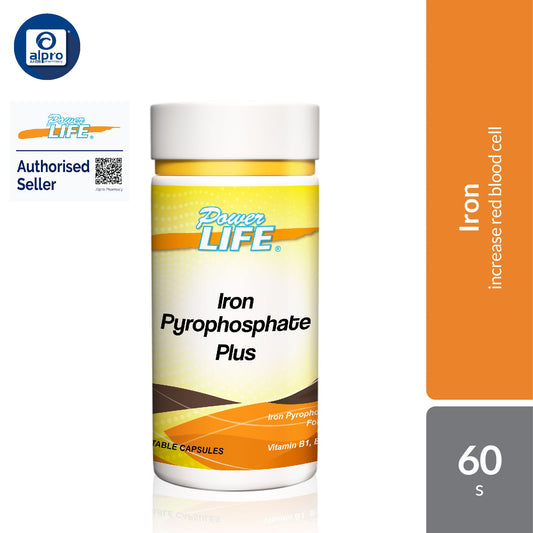 Powerlife Iron Pyrophosphate Plus 60s | Good Iron Absorption Powerlife
