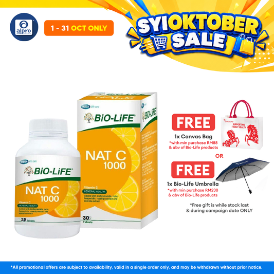 Bio-life Nat C 1000mg 30s | Reduce Risk Colds and Flu