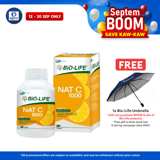 Bio-life Nat C 1000mg 30s | Reduce Risk Colds and Flu