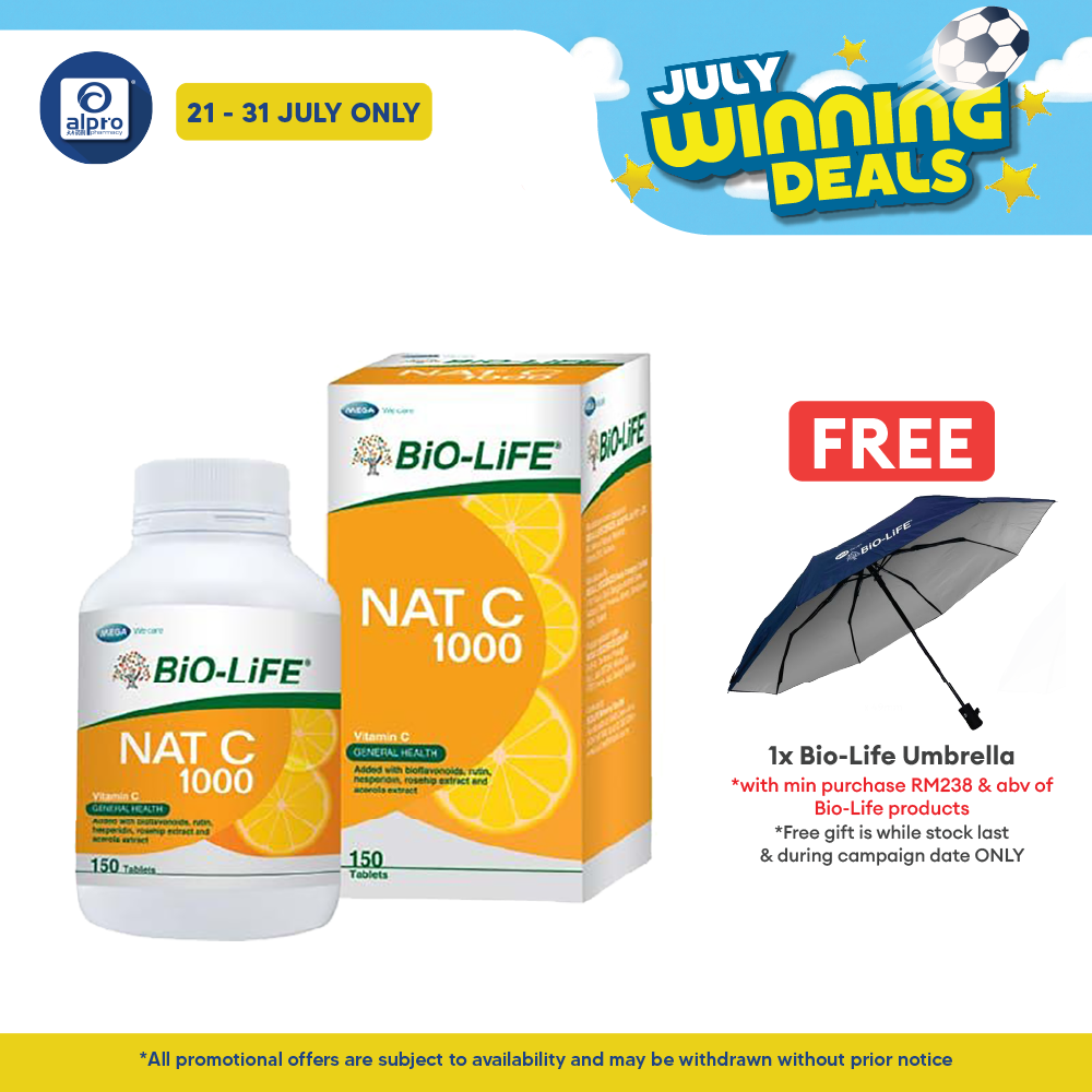 Bio-life Nat C 1000 150s | Boost Up Immunity Bio-life