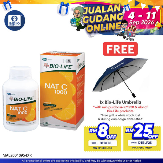 Bio-life Nat C 1000 150s | Boost Up Immunity Bio-life