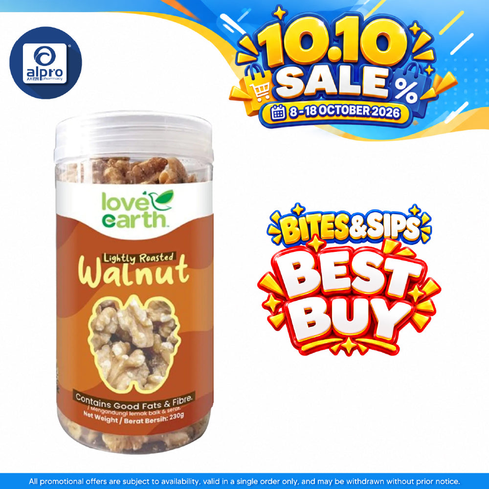 Love Earth Light Roasted Natural Walnut 230g | Brain and Energy Booster