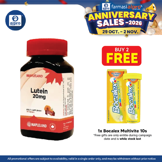 Mapleland Lutein 20mg 30s | Keep Your Eyes Healthy