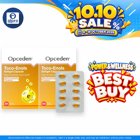 Opceden Toco-Enols Softgel Capsule 440mg 60s×2s Twin Pack | More Potent Antioxidant Than Vitamin E